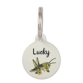 ラッキートンボのペットIDタグ ペット　ネームタグ
