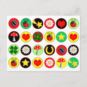 ラッキードット葉書 ポストカード