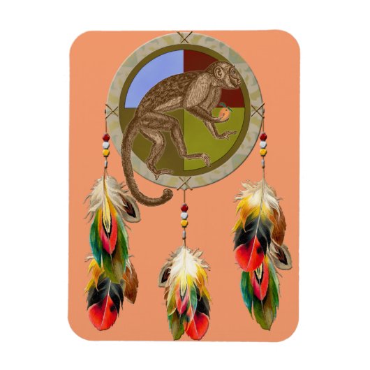 ラッキードリームモンキー マグネット (縦)