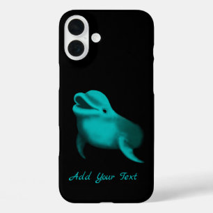 ラッキードルフィン – テキストの追加 iPhone 16 PLUSケース