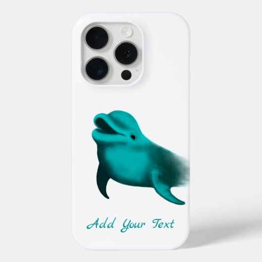 ラッキードルフィン – テキストの追加 Case-Mate iPhoneケース (裏面)