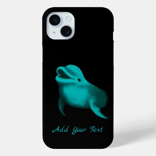 ラッキードルフィン – テキストの追加 Case-Mate iPhoneケース (裏面)