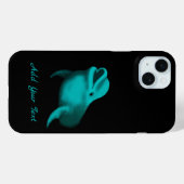ラッキードルフィン – テキストの追加 Case-Mate iPhoneケース (裏面 (横))