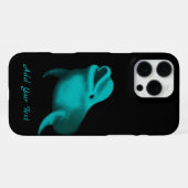 ラッキードルフィン – テキストの追加 iPhoneケース (裏面横)