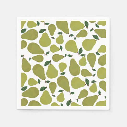 ラッキーナシのカップル スタンダードカクテルナプキン (正面)