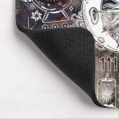 ラッキーナンバロジー・マニフェスティング・マジック・ギャラクシー・グランジ マウスパッド (コーナー)