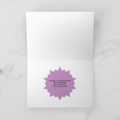 ラッキーナンバービンゴをテーマにした誕生日カード カード (内部)