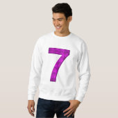 ラッキーナンバー7スパイラルTシャツ スウェットシャツ (正面フル)