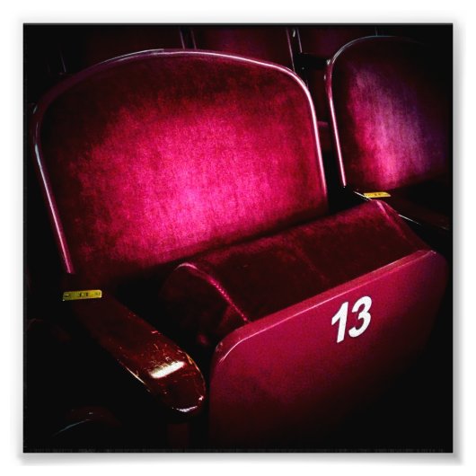 ラッキーナンバー13 フォトプリント            (正面)