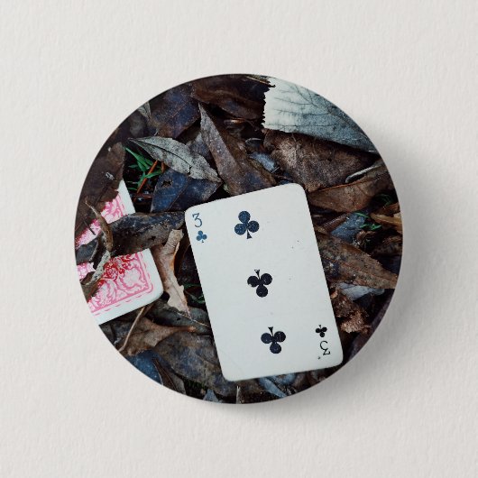 ラッキーナンバー3 缶バッジ (正面)