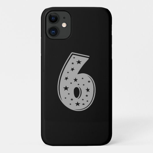 ラッキーナンバー6ハッピーバースデー Case-Mate iPhoneケース (裏面)