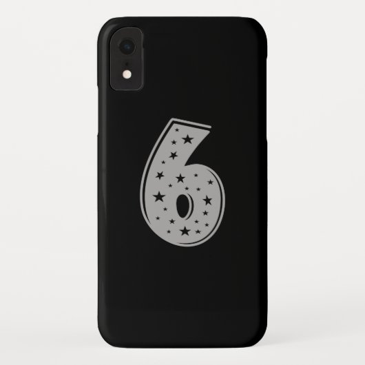 ラッキーナンバー6 ハッピーバースデー Case-Mate iPhoneケース (裏面)