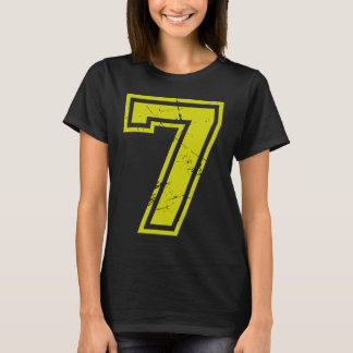 ラッキーナンバー7トップス Tシャツ