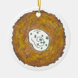 ラッキーハッピーハヌカーハヌカー（ユダヤ教の祭り）ユダヤ教の休日 セラミックオーナメント