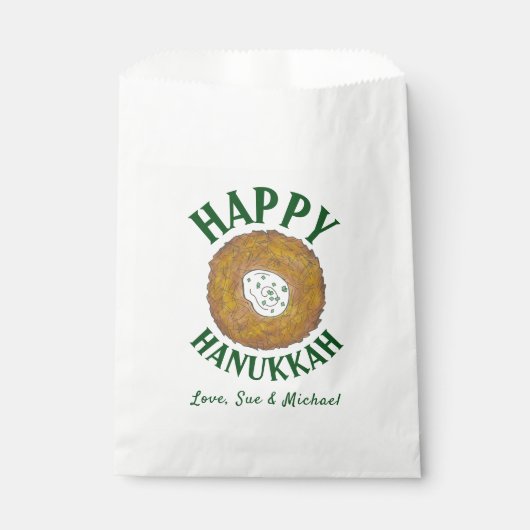 ラッキーハッピーハヌカーハヌカー(ユダヤ教の祭り)ユダヤ教の休日 フェイバーバッグ (正面)
