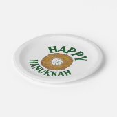 ラッキーハッピーハヌカーハヌカー（ユダヤ教の祭り）ユダヤ教の休日 ペーパープレート (アングル)