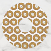 ラッキーハッピーハヌカーハヌカー（ユダヤ教の祭り）ユダヤ教の休日 ワイングラスタグ (正面)