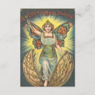 ラッキーハロウィーンヴィンテージ招待状 招待状
