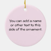 ラッキーバグカップケーキ1st誕生日Tシャツ&ギフト セラミックオーナメント (裏面)