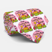 ラッキーバグカップケーキ1st誕生日Tシャツ&ギフト ネクタイ (ロール)