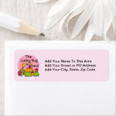 ラッキーバグカップケーキ2nd誕生日Tシャツとプレゼント ラベル (インサイチュ)