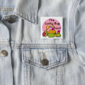 ラッキーバグカップケーキ4th誕生日Tシャツとギフト 缶バッジ (インサイチュ)
