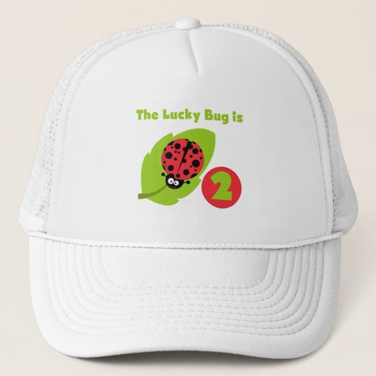 ラッキーバグ2回目の誕生日Tシャツとギフト キャップ (正面)