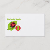 ラッキーバグ2回目の誕生日Tシャツとギフト 名刺 (裏面)