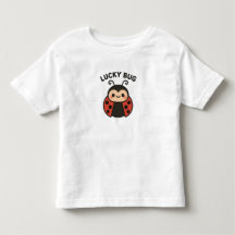 ラッキーバグ レディバグ – かわいい幼児 女の子 T シャツ