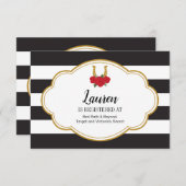 ラッキーバラブライダルシャワー挿入 招待状 (正面/裏面)