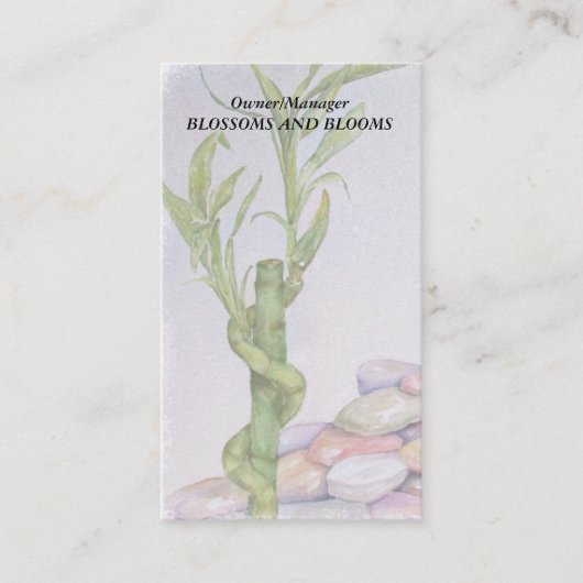 ラッキーバンブーカスタマイズ可能な名刺 名刺 (正面)