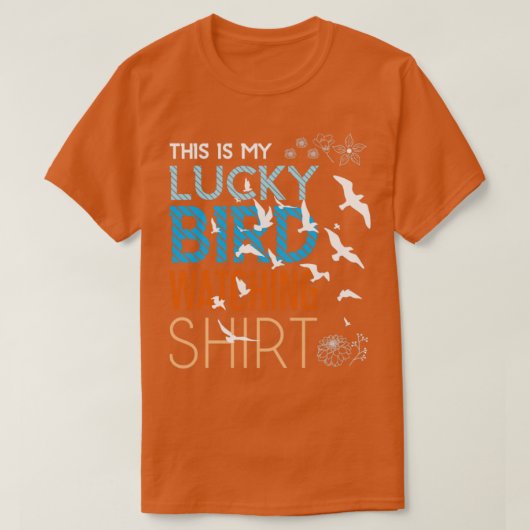 ラッキーバードウォッチング Tシャツ (デザイン正面)