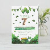 ラッキーパトリックの日バースデーパーティ招待状 招待状 (スタンド正面)