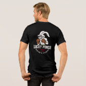 ラッキーパンチ ボクシングTシャツ トライブレンドＴシャツ (裏面全面)