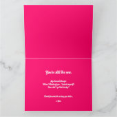 ラッキーパーソナライズされたな蹄鉄とバラの愛 カード (内部)