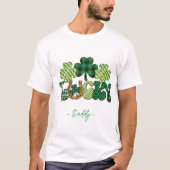 ラッキーパーソナライズされたSt patricks dayメンズ Tシャツ (正面)
