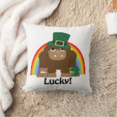 ラッキービッグフットLeprechaun クッション (ブランケット)