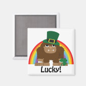 ラッキービッグフットLeprechaun マグネット (正面/裏面)