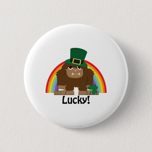 ラッキービッグフットLeprechaun 缶バッジ (正面)