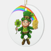 ラッキービットコインレインボーレプレシャン セラミックオーナメント (左)