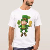 ラッキービットコインLeprechun Tシャツ (正面)