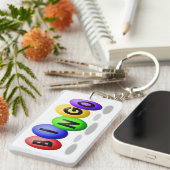 ラッキービンゴキーチェーン キーホルダー (正面右)