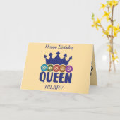 ラッキービンゴクイーン誕生日 カード (黄色い花)