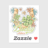 ラッキービーブスカラフル – クローバー&ゴールデンホースシュー シール (シート)