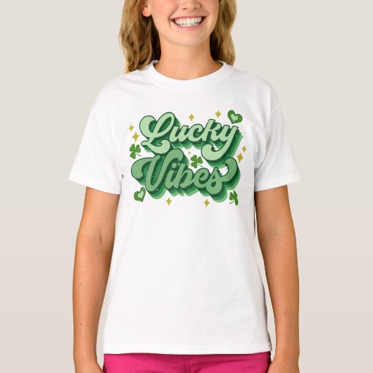ラッキービーブスセントパトリックの日 Tシャツ (正面)