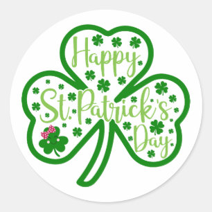 ラッキービーブス – ハッピーセントパトリックの日!🍀✨ ラウンドシール