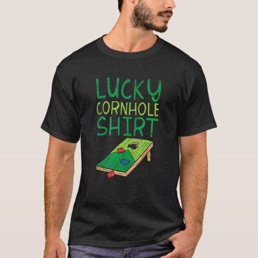ラッキービーンズボード コーンホール 投げ袋 ゲーム Tシャツ (正面)