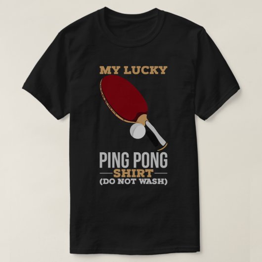 ラッキーピンポン Tシャツ (デザイン正面)