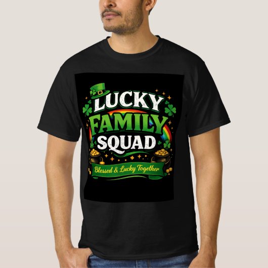 ラッキーファミリースカッド Tシャツ (正面)