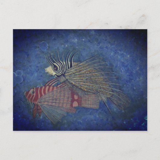 ラッキーフィッシュアー絵画ト ポストカード (正面)
